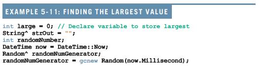 Rewrite the program given in Example 5-11 to find the smallest value instead of the largest....-1