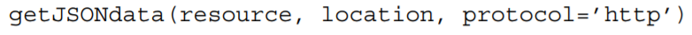 Write a function that makes a request to location for resource with the specified protocol, then...