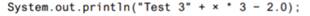 If the int variable × contains 10, what will the following Java statements display? Given these...-2