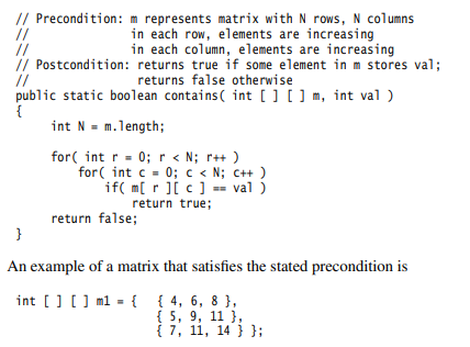 Consider the following method, whose implementation is shown: a. What is the running time of...