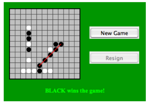 The game of Go Moku (also known as Pente or Five Stones) is similar to Tic-Tac-Toe, except that it...-3