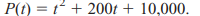 POPULATION GROWTH It is estimated that t years from now, the population of a certain town will be a....