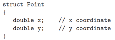 A C++ struct is similar to a class in C++ except that all members are public. In fact, they are used...