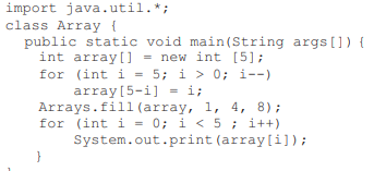 What is the output of this program? (a) 12885 (c) 58881 (b) 12845 (d) 54881