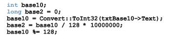 Create a program with an interface similar to the one shown in Figure 3-33. Converting an integer...-2