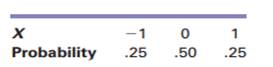 A random variable X has the following probability distribution: a. Calculate the mean of X. b....-1