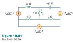 Compute Vo in the circuit of Fig. 10.81 using mesh analysis. 1 answer below » Compute Vo in the...