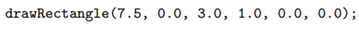 Continuing the preceding exercise, next change the command to draw the red rectangle to Now, explain...