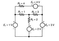 Use source splitting and then transform the voltage sources into current sources. Apply nodal...-1