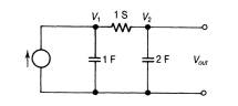 Find the output voltage for the current source being the function j(t) = 3 cos(3t + 250 ). (a) Keep...-1