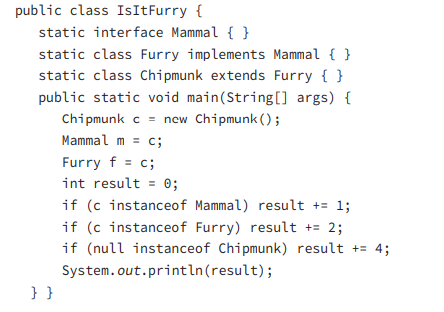 Which is a true statement about the following code? A. The output is 0. B. The output is 3. C. The...