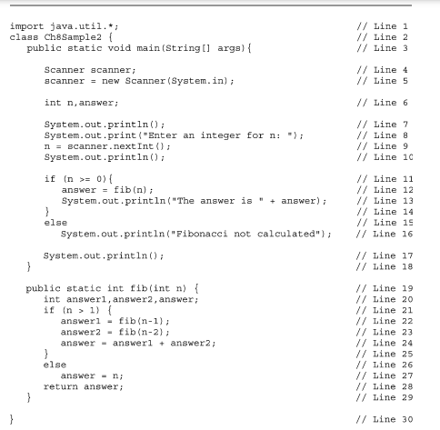 Given the complete program in Sect. 8.4, what would happen if the numbers 36 and 8 were input in...