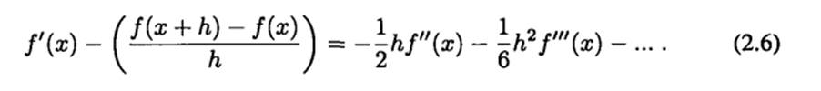 By keeping more terms in the Taylor expansion for f(x + h), show that the error in the derivative...-1