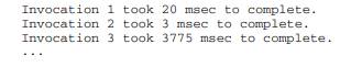 Rewrite the ComputeServer example from Section 14.3 such that, for each invocation of method...