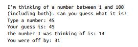 Now that we have conditional statements, we can get back to the Guess My Number game from Exercise...-1