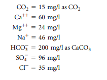 Analyze split-treatment softening for the following water analysis. Provide excess lime treatment...