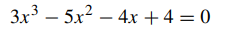 The equation has a solution near x = 0.7. Carry out the first four iterations of the secant method...