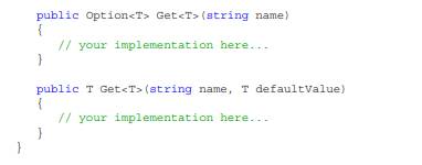 Write implementations for the methods in the following AppConfig class. (For both methods, a...-2