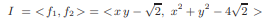 Consider the ideal which is included in the domain Q iv2 J [x, y]. Find a Gr¨obner basis for I....