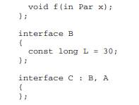 When the IDL compiler translates the definition of an interface, it replaces symbolic constants by...-2