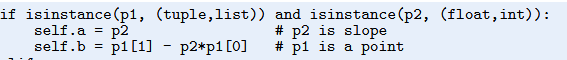 The constructor in class Line in Exercise 7.5 takes two points as arguments. Now we want to have...