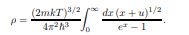 Numerical evaluation of the chemical potential of an ideal Bose gas Make the change of variables µ =...