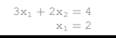 For the following 2 x 2 system of equations: § Write it in matrix form. § Using the method for 2 x 2...