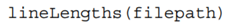 Write a function that processes a file, line by line, and accumulates and returns an integer list...