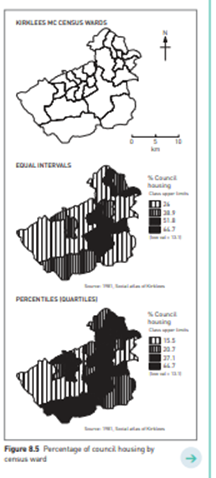 THEORY Choices in choropleth mapping A thematic map that displays a quantitative attribute using...-2