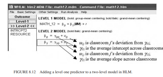 level one variable by clicking on the variable and requesting “add variable grand centered.” In...