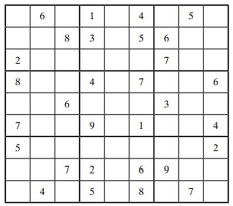 Question: The world-renowned logic puzzle, Sudoku, deals with a 9 * 9