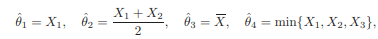 Given an exponential distribution with mean ? and the following estimators of ?: (a) Find the mean...