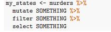 Reset murders to the original table by using data(murders). Use a pipe to create a new data frame...