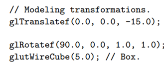 Prove that we cannot, in general, add rotational axes. In fact, show that glRotatef(90.0, 0.0, 1.0,...-1