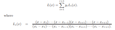 Let P = [[x1, y1],..., [xr+1, yr+1]] be a list of 2 element lists, where x i and y i are rational...