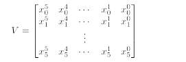 Given a vector x, construct in Python the following matrix: Here, xi are the components of the...-1