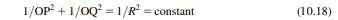 Prove Eq. (10.18) for an ellipse. Hint: Write the coordinates of P and Q in suitable parametric...