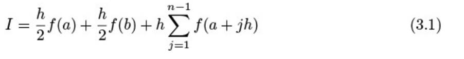 A simple method for computing the integral of a function is the trapezoid rule. Suppose we want to...-1