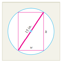 CONSTRUCTION The stiffness of a rectangular beam is proportional to the product of its width w and...