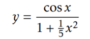 Plot the following function for Include enough points so that the curve you plot appears smooth....-2