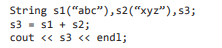 Overload the addition operator for the class String so that it adds two strings and returns the...