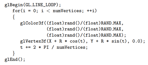 Run circle.cpp. Increase the number of vertices in the line loop by pressing ‘+’ till it “becomes” a...-1