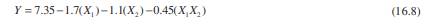 Calculate the coefficients for the polynomial equation, (16.8). The coefficients are calculated from...-2