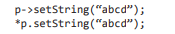 Refer to the section on overloading the pointer-to member operator. The operator has been overloaded...