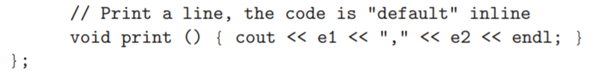 Create the bodies of the member functions of the following class whose interface is given by: Use...-2