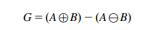 A morphological gradient binary edge enhancement operator is defined by the formula: Using a 1-D...-1