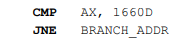 Let AX = 067CH. Determine whether the conditional jump instruction shown below will cause a jump to...