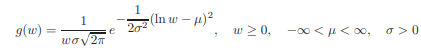 The lognormal distribution has the following density function: where ln The mean and variance of...-1