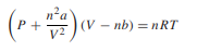 The ideal gas law for a gas at low temperature and pressure is P V = nRT, where P is pressure (in...