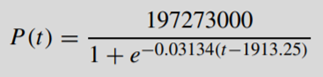 It has been suggested that the population of the United States may be modelled by the formula where...-1